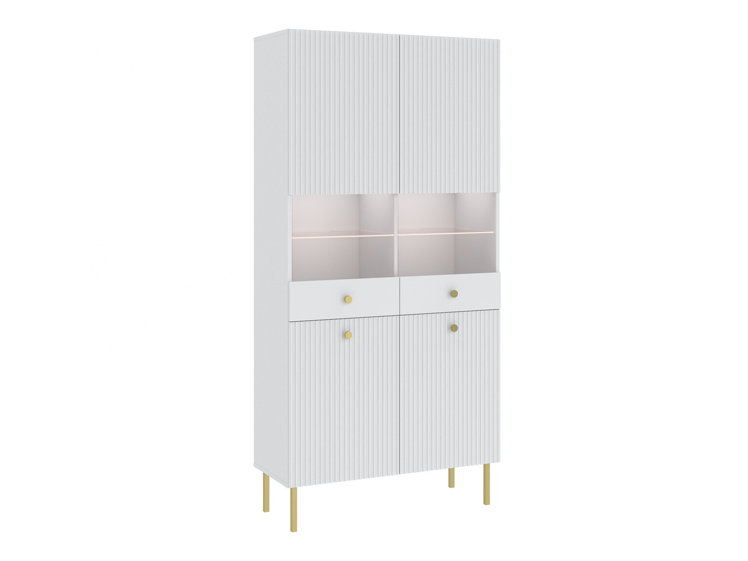 Riiul Etliva 108 (Valge + Kuldne)