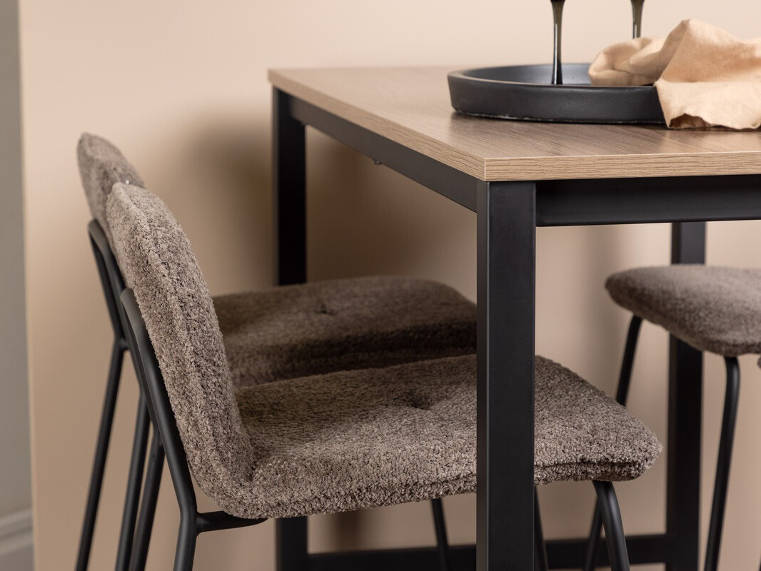 Söögitoakomplekt Dallas 4155 (Tumehall + Must)