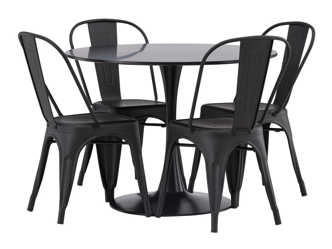 Söögitoakomplekt Dallas 4170 (Must)