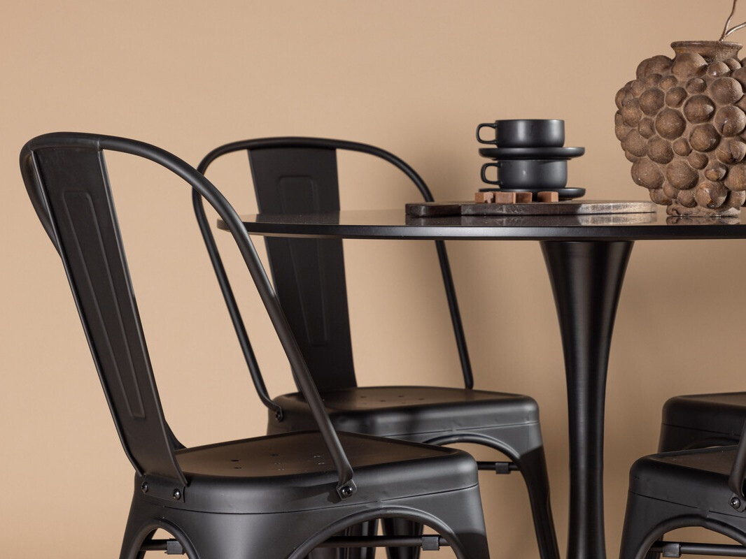 Söögitoakomplekt Dallas 4170 (Must)