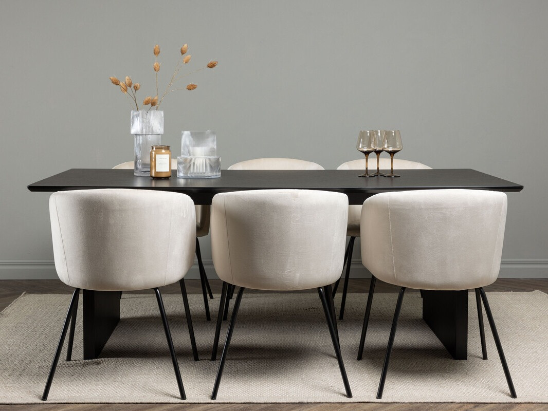 Söögitoakomplekt Dallas 4182 (Koor + Must)