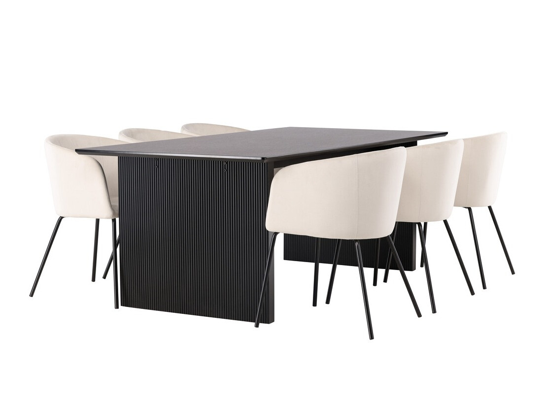 Söögitoakomplekt Dallas 4182 (Koor + Must)