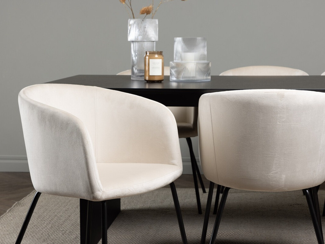 Söögitoakomplekt Dallas 4182 (Koor + Must)