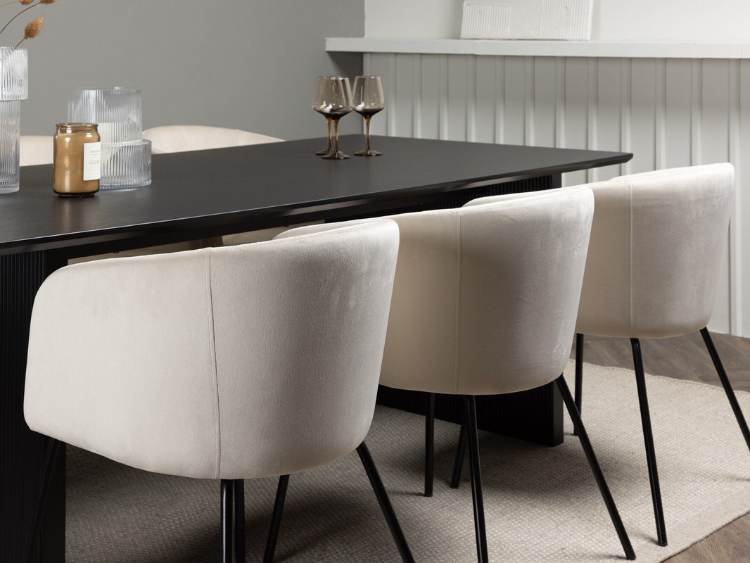 Söögitoakomplekt Dallas 4182 (Koor + Must)