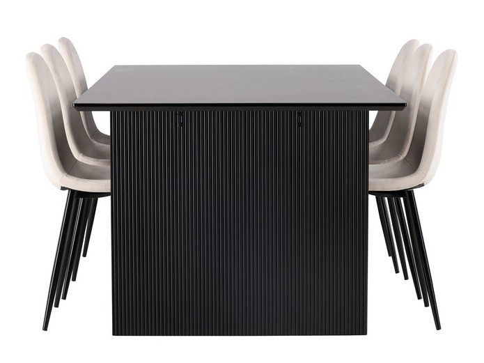 Söögitoakomplekt Dallas 4185 (Beež + Must)