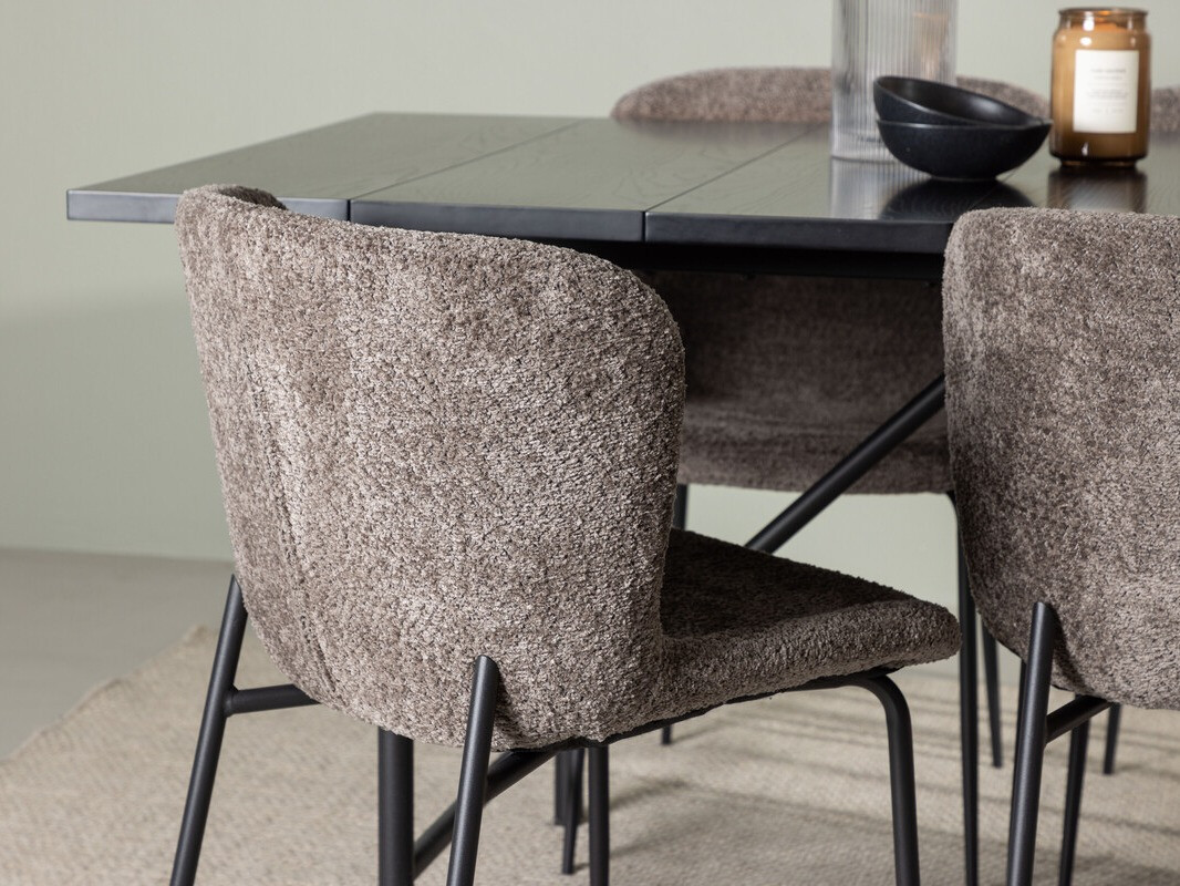 Söögitoakomplekt Dallas 4192 (Pruun + Must)