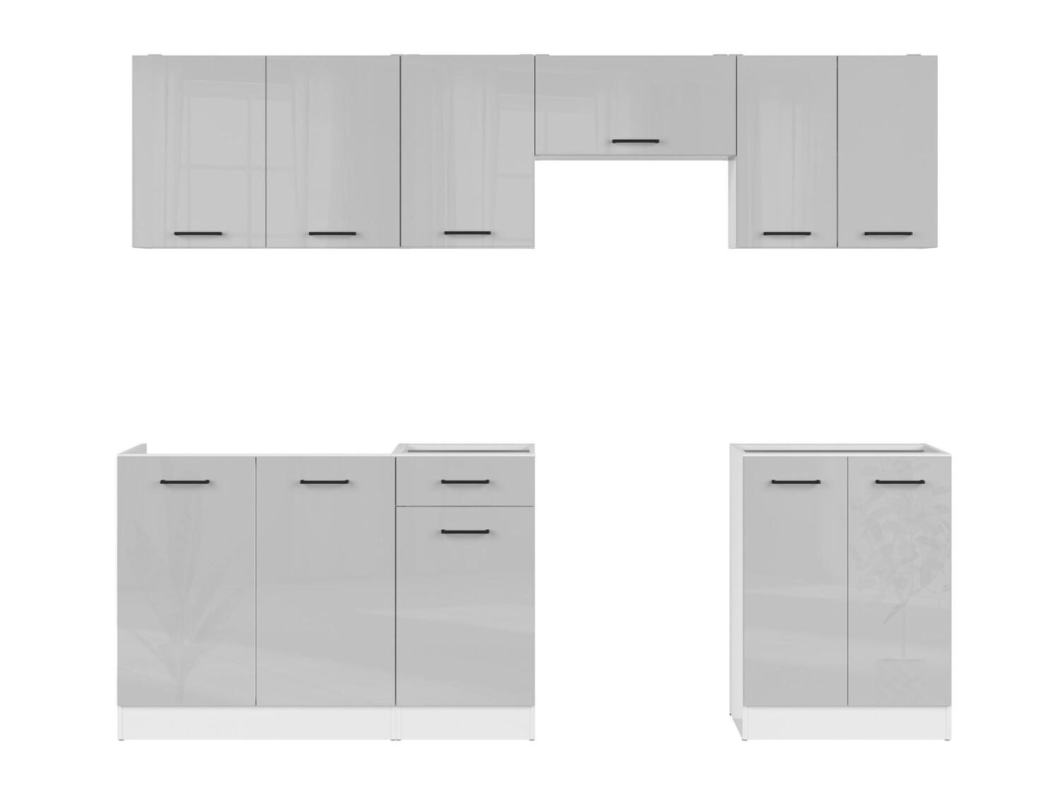 Moodul köögikomplekt Line Grey 120