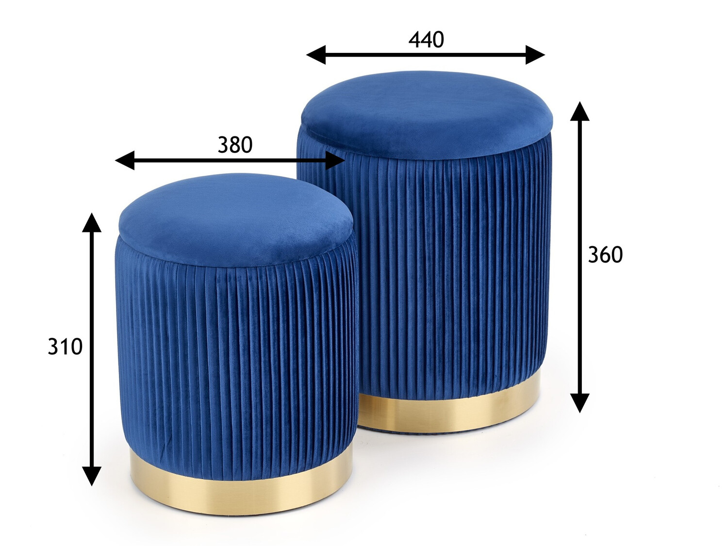 Tumbade komplekt Houston 1153 (Tumesinine)