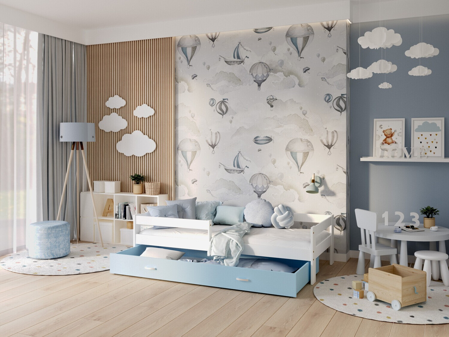 Voodi Aurora 125 (Valge)