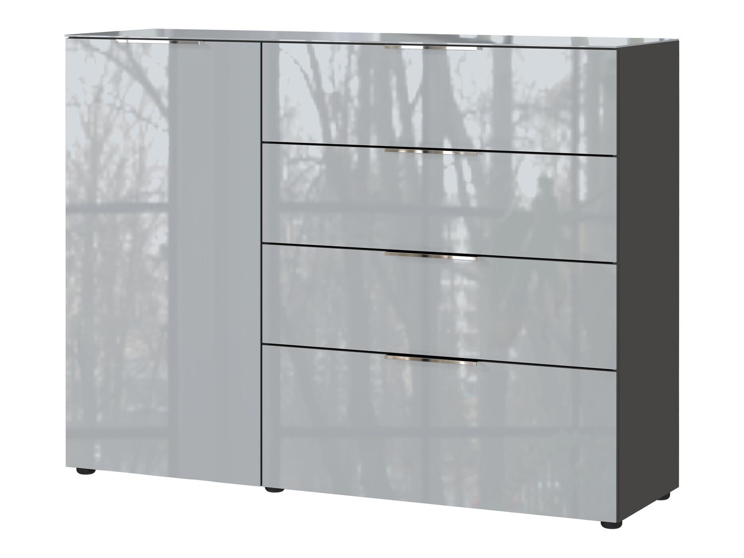 Kummut Sacramento 300 (Grafiit + Läikiv hall)