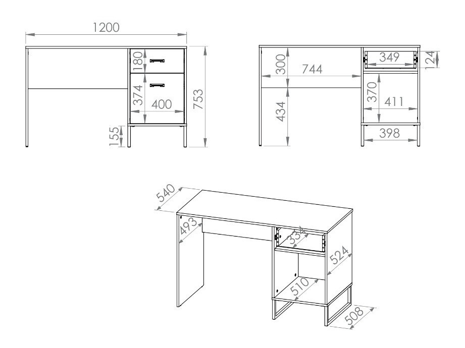 Kirjutuslaud Tortiva 106