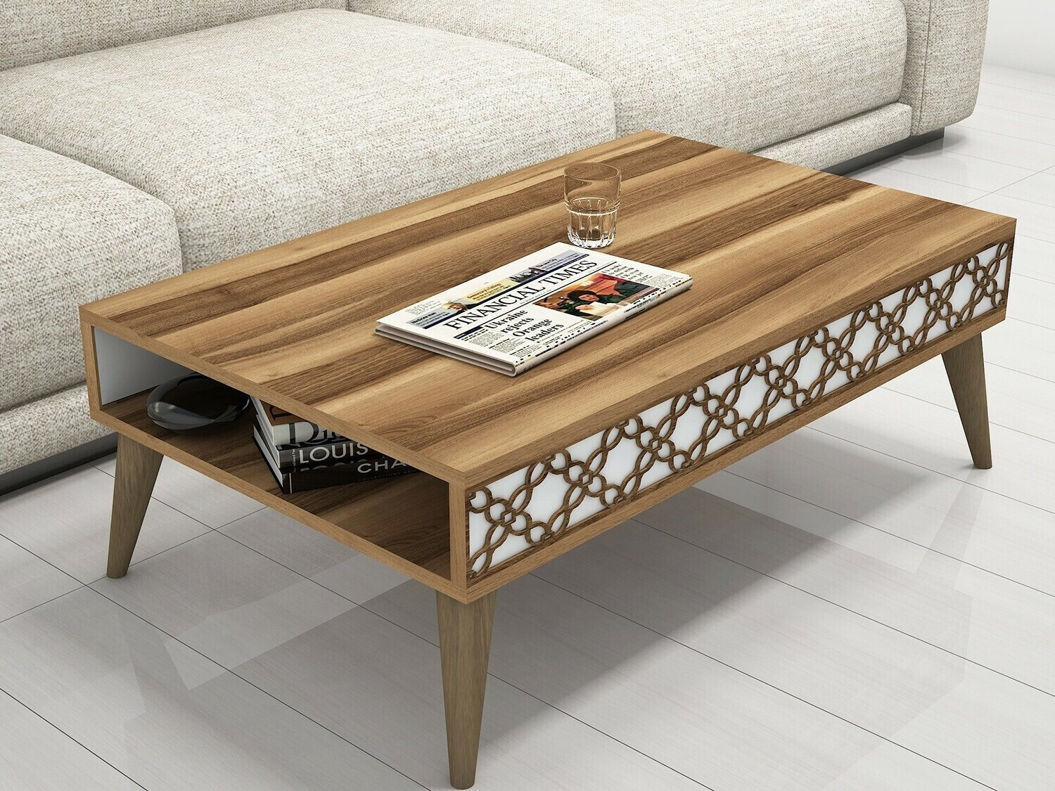 Diivanilaud Kailua 159 (Pähkel + Valge)