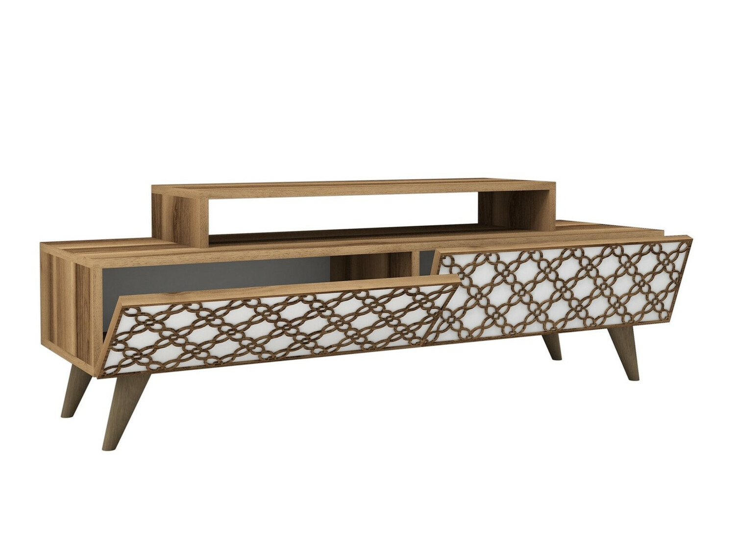 TV-alus Kailua 160 (Pähkel + Valge)