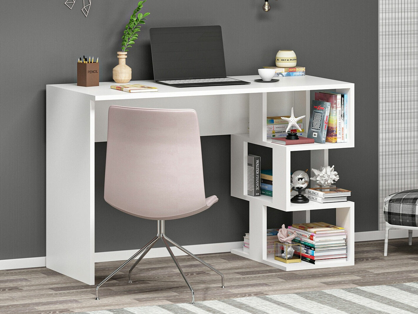 Kirjutuslaud Kailua 287 (Valge)