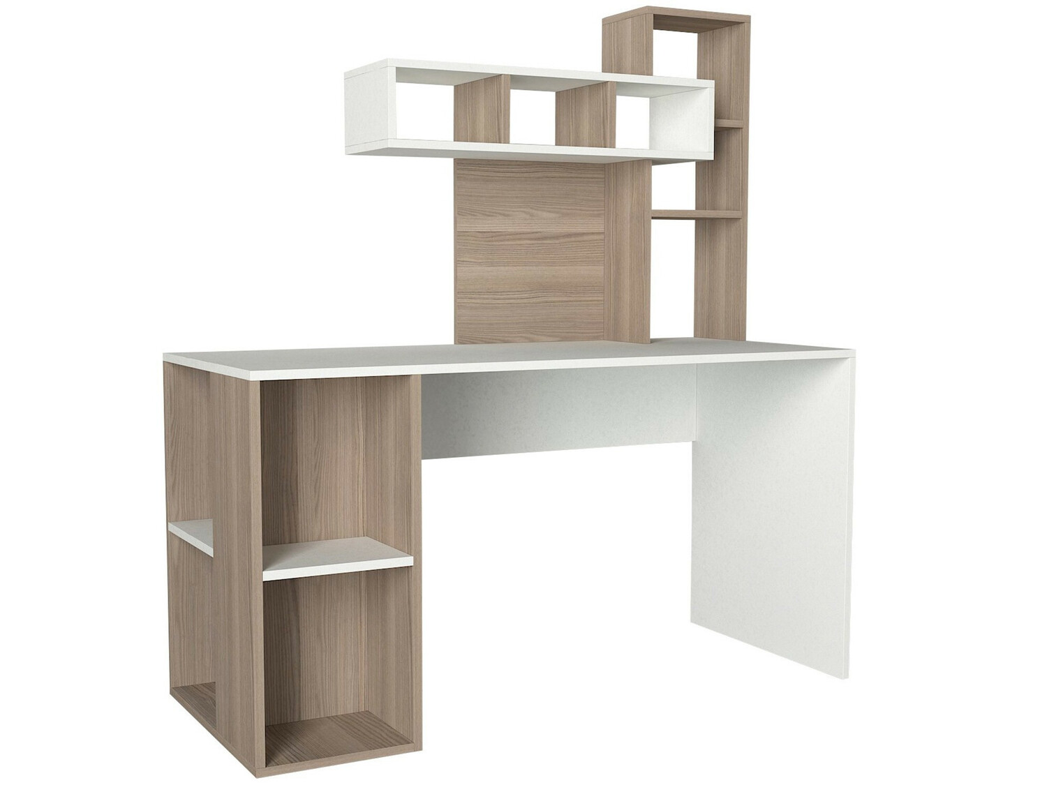 Kirjutuslaud Kailua 296 (Helepruun + Valge)