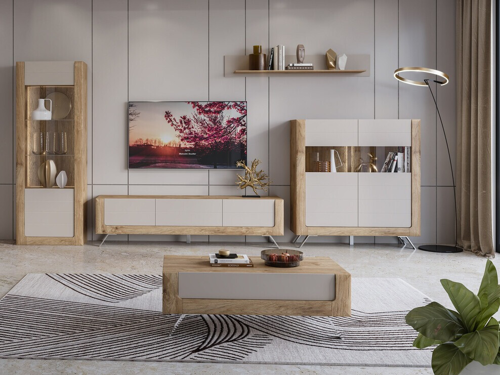 TV-alus Sovera 104 (Golden Oak + Helehall)