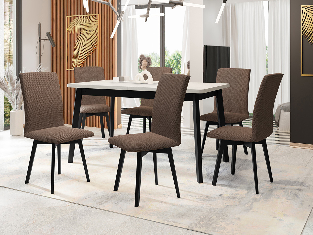 Söögitoakomplekt Victorville 323 (Must)