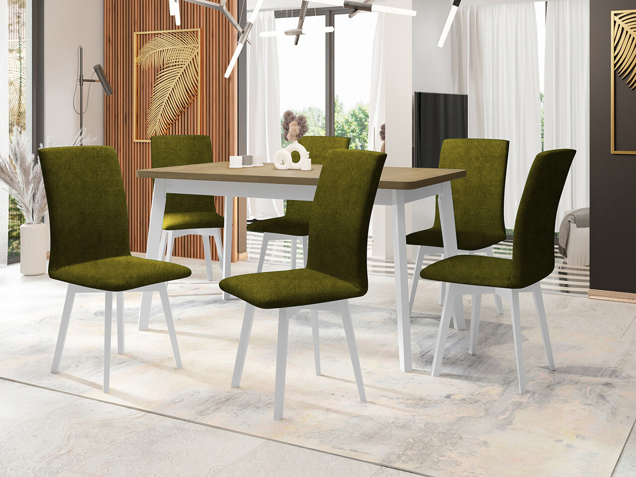 Söögitoakomplekt Victorville 325 (Valge)