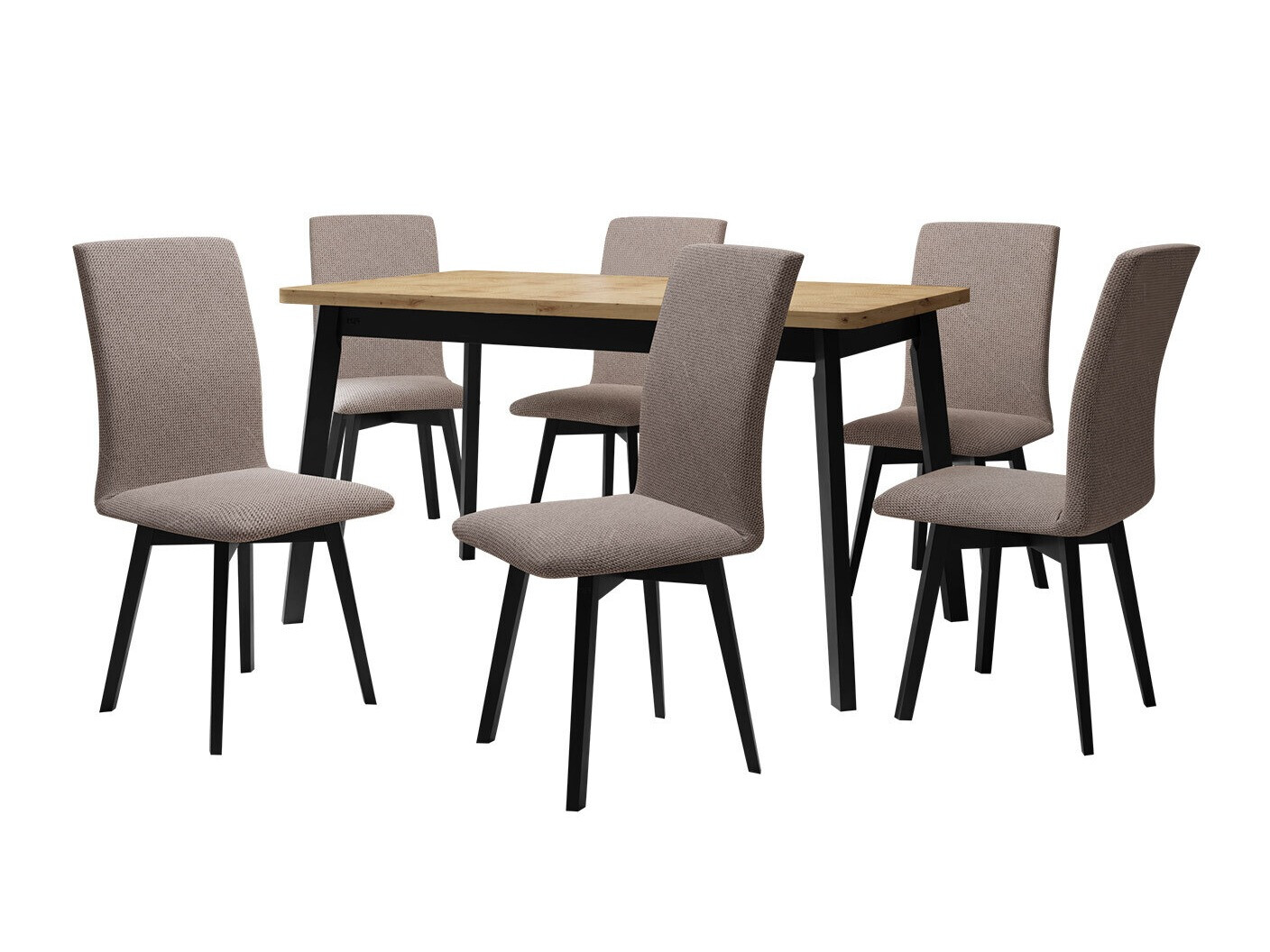 Söögitoakomplekt Victorville 326 (Must)