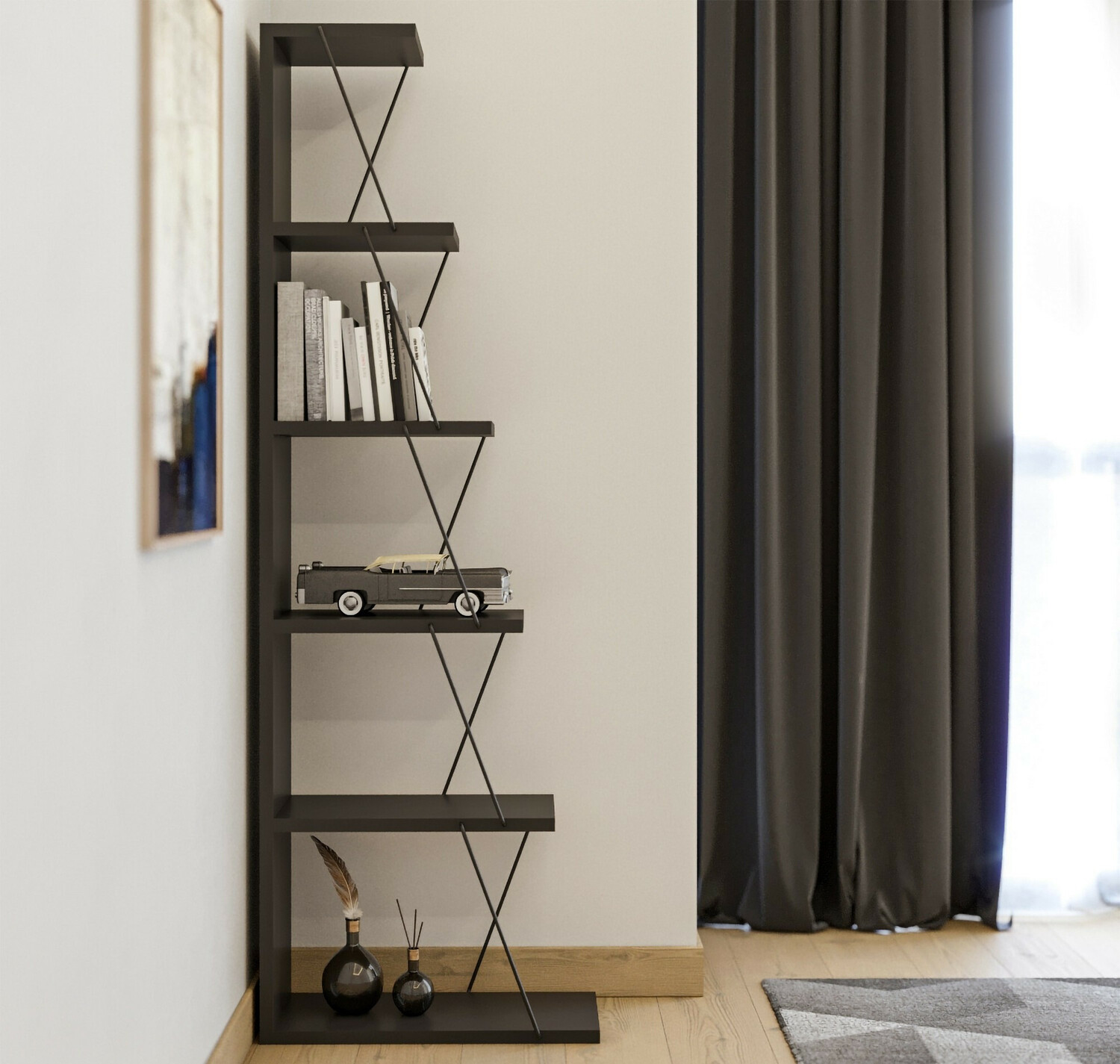 Riiul Kailua 371 (Antratsiit + Must)