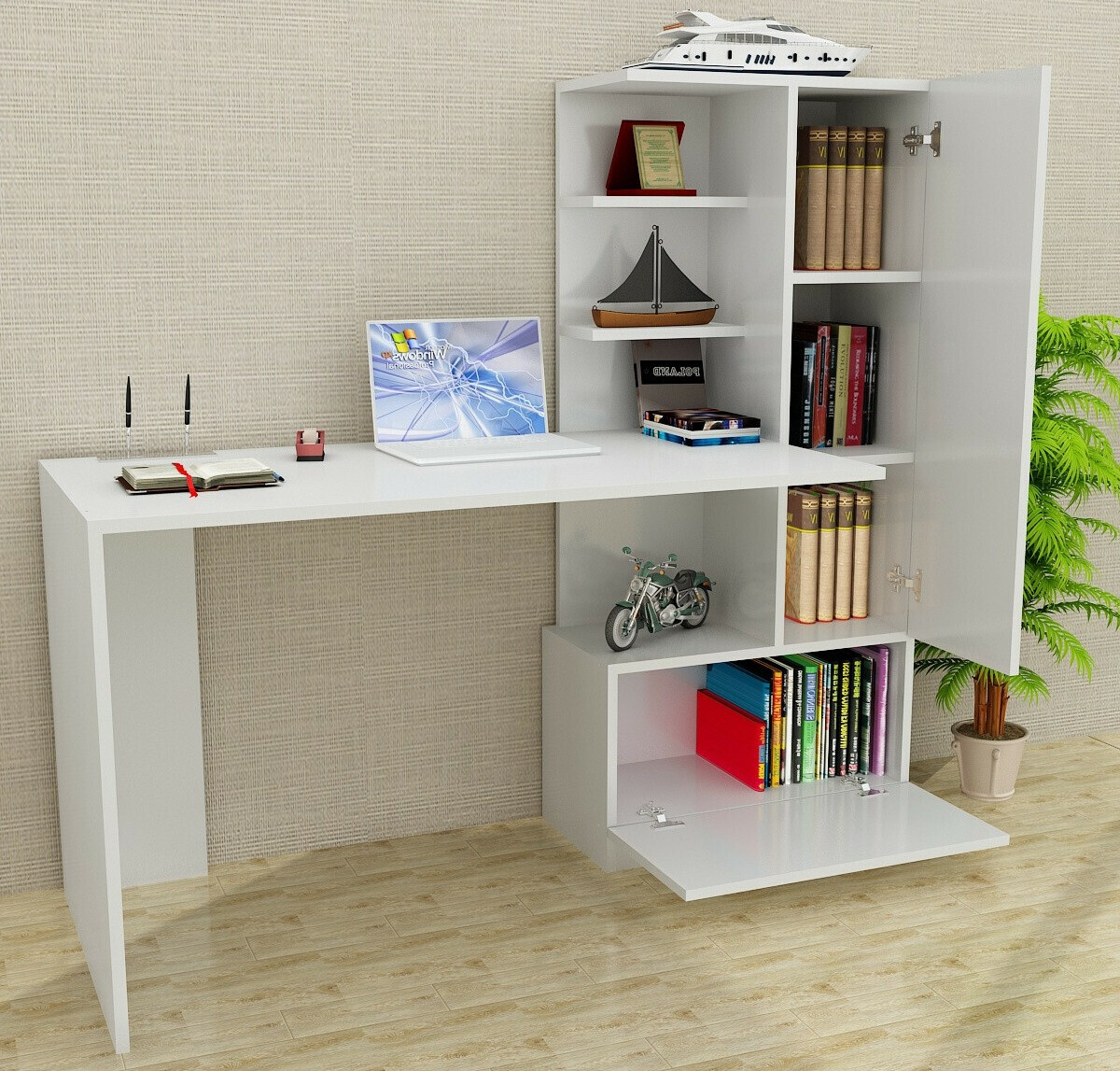 Kirjutuslaud Kailua 405 (Valge)