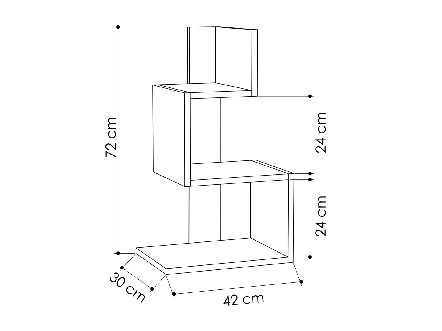 Külglaud Kailua 401 (Valge + Tamm)
