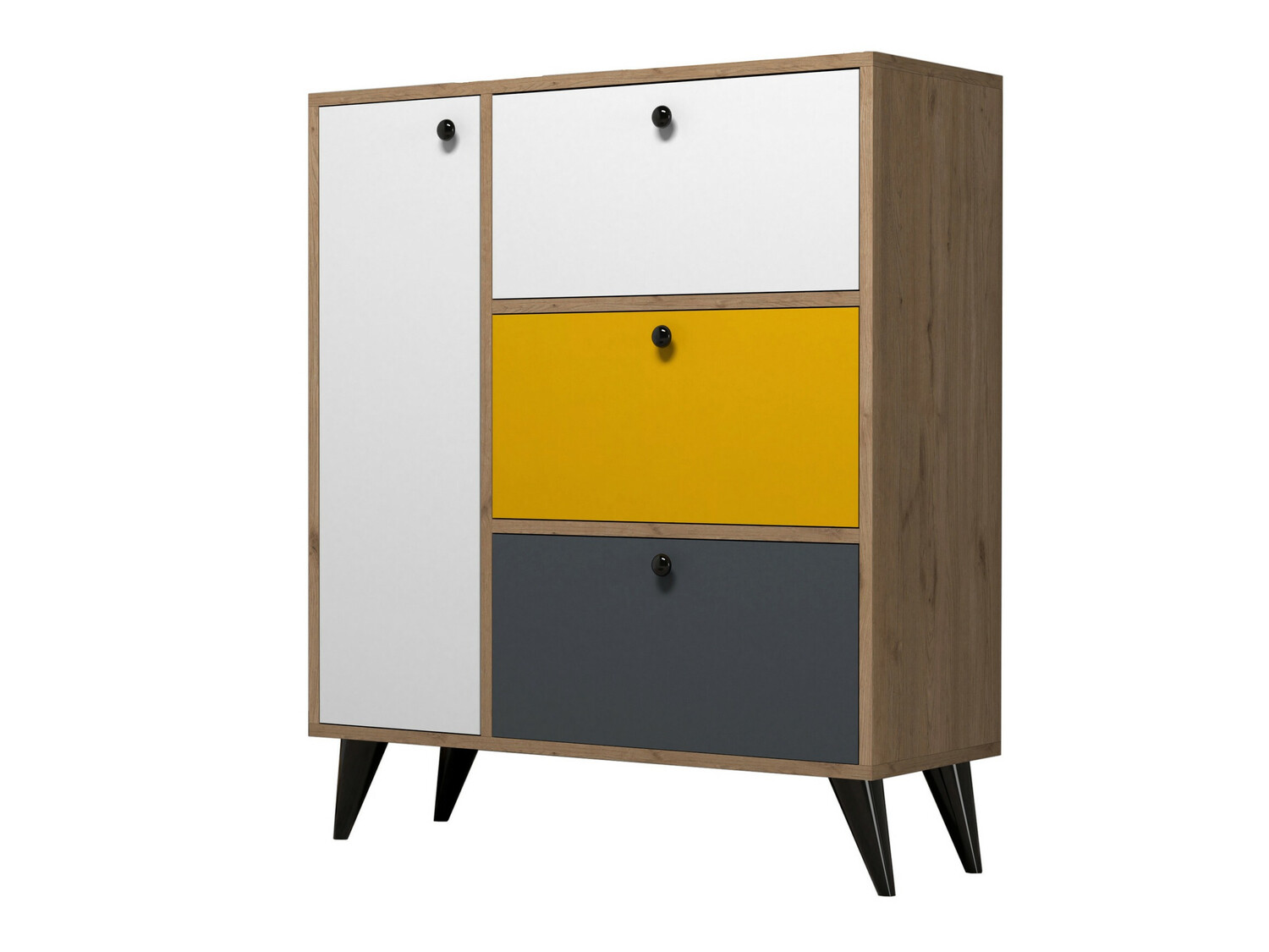 Jalatsikapp Kailua 540 (Valge + Kollane + Antratsiit + Tamm)