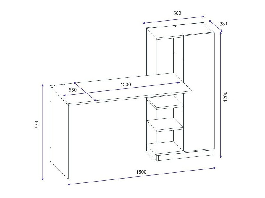 Kirjutuslaud Kailua 589