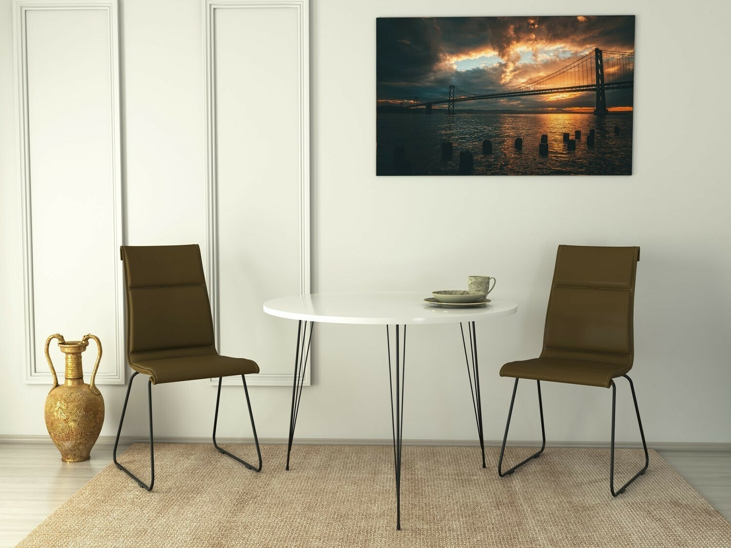 Laud Kailua 597 (Läikiv valge + Must)