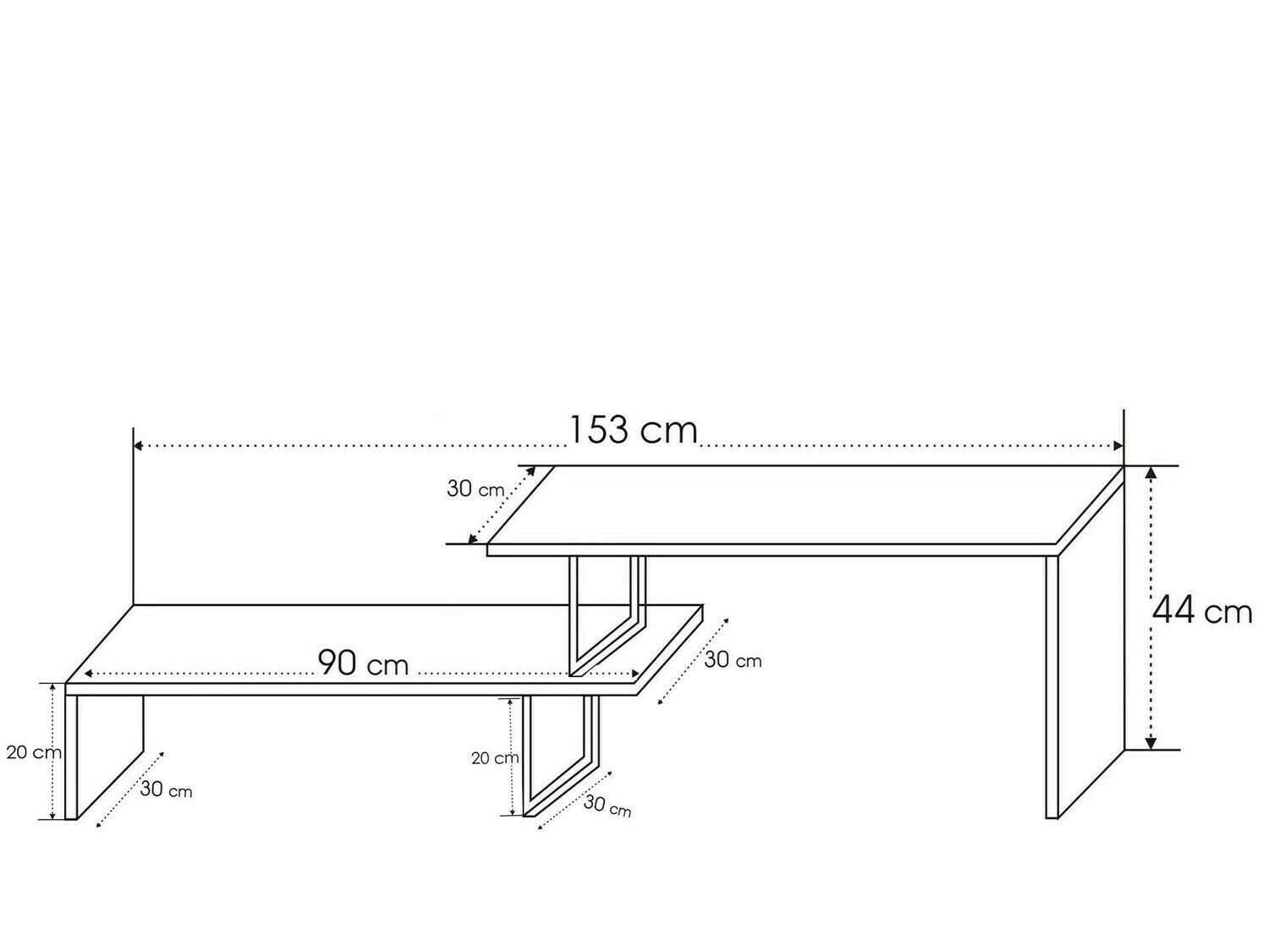TV-alus Kailua 596 (Antratsiit + Must)