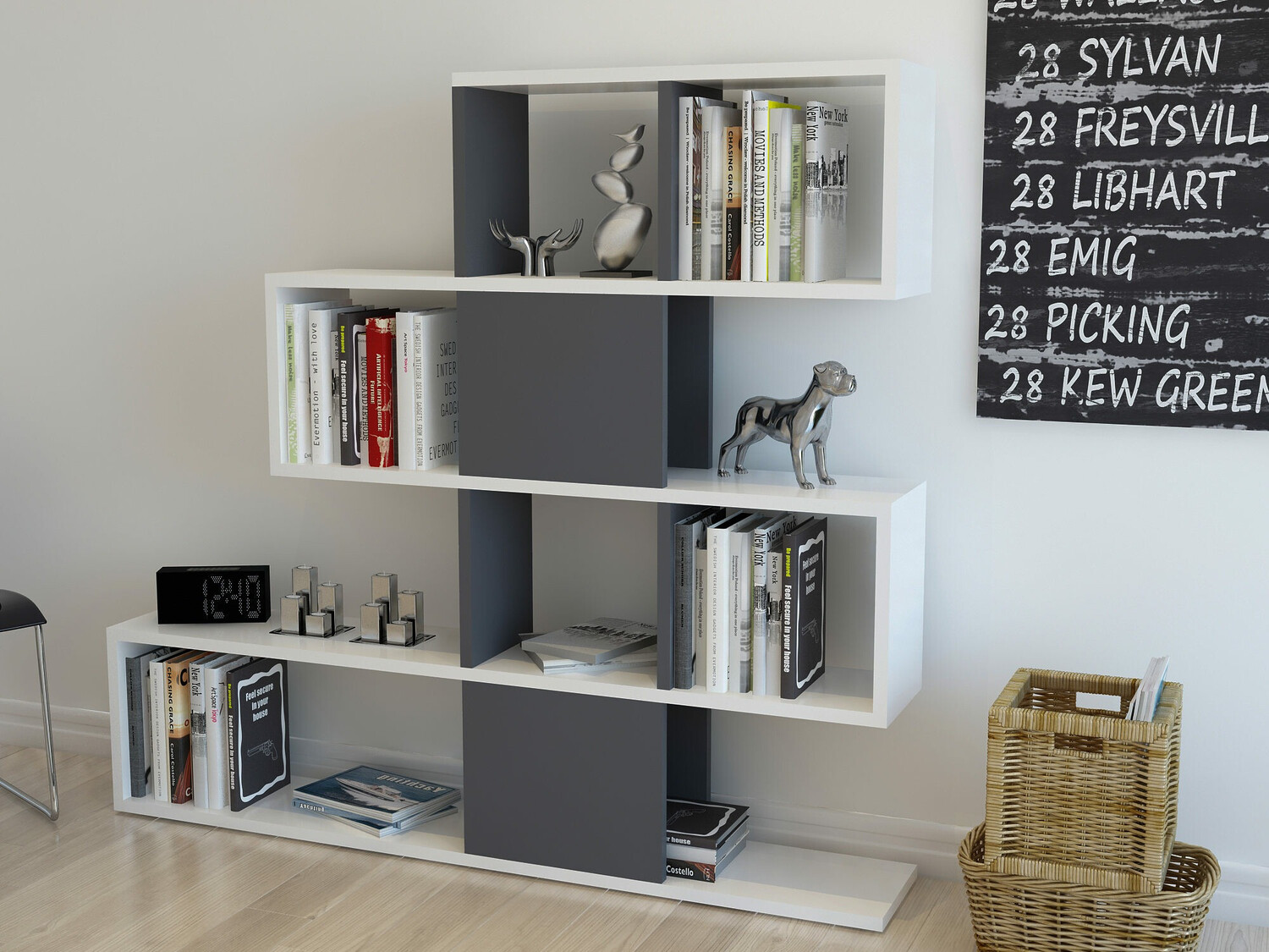 Riiul Kailua 677 (Valge + Antratsiit)