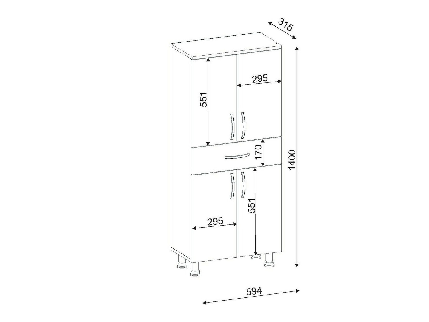 Vannitoa põrandakapp Kailua 2076