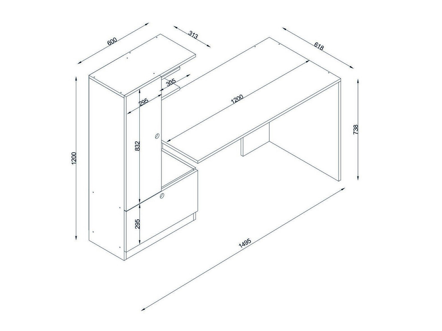 Kirjutuslaud Kailua 689