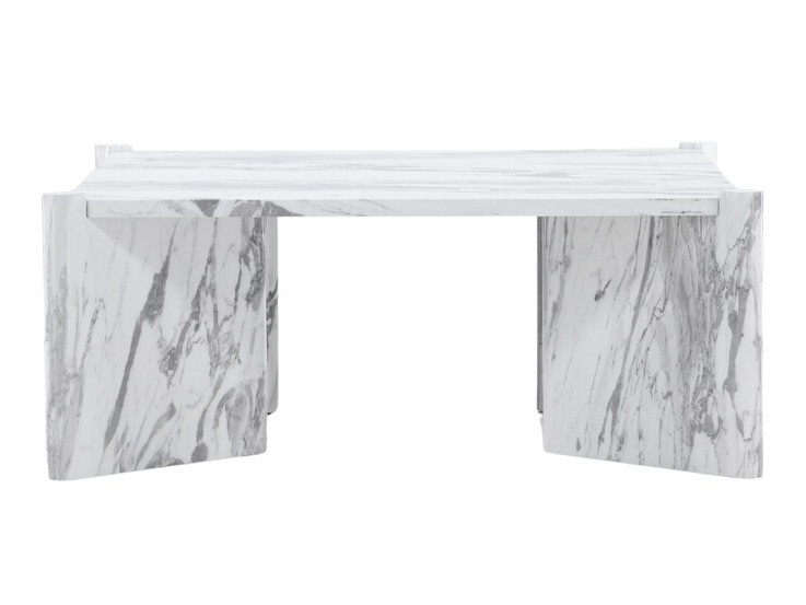 Diivanilaud Dallas 4198 (Valge marmor)