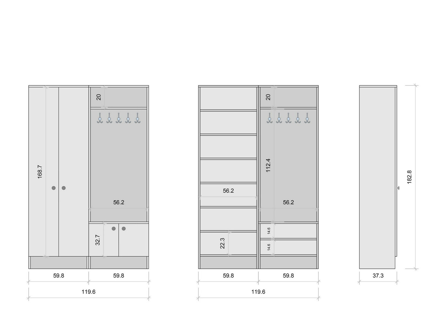 Esikukomplekt Kailua 708