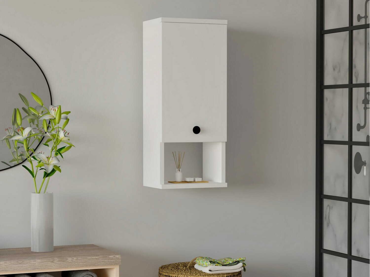 Vannitoa seinakapp Kailua 754 (Valge)