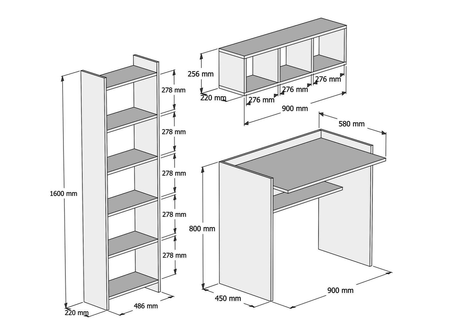 Kodukontori komplekt Kailua 633