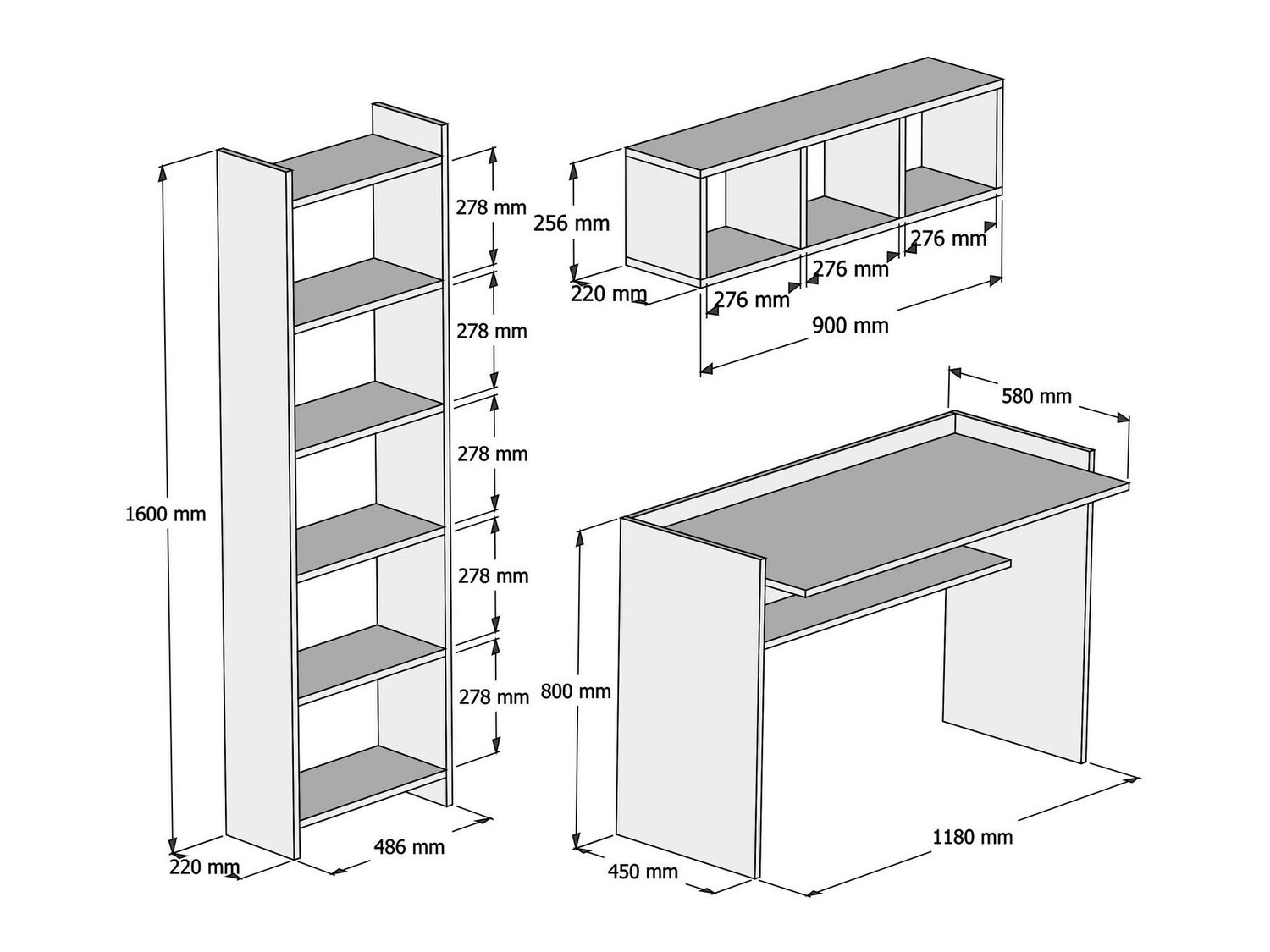Kodukontori komplekt Kailua 801