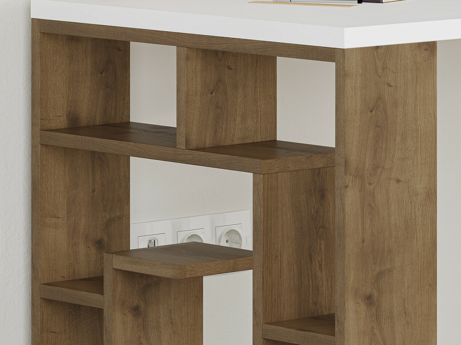 Kirjutuslaud Kailua 813 (Valge + Tume tamm)