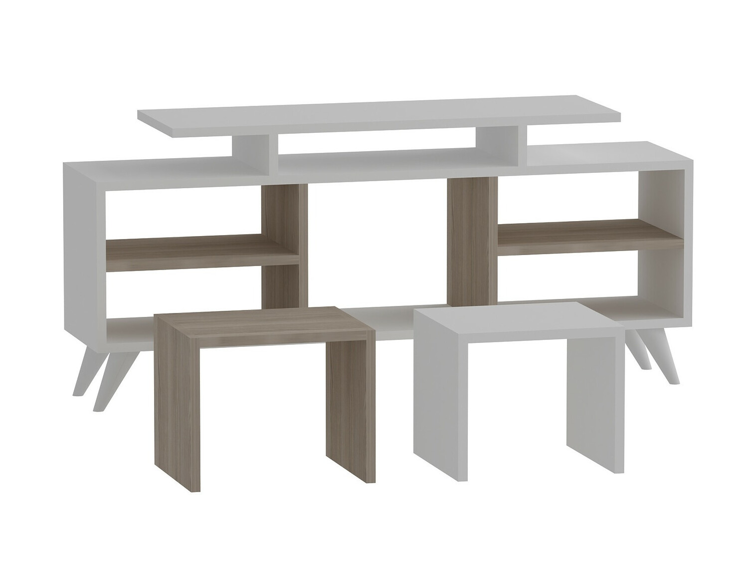 TV-alus Kailua 816 (Valge + Ere puit)