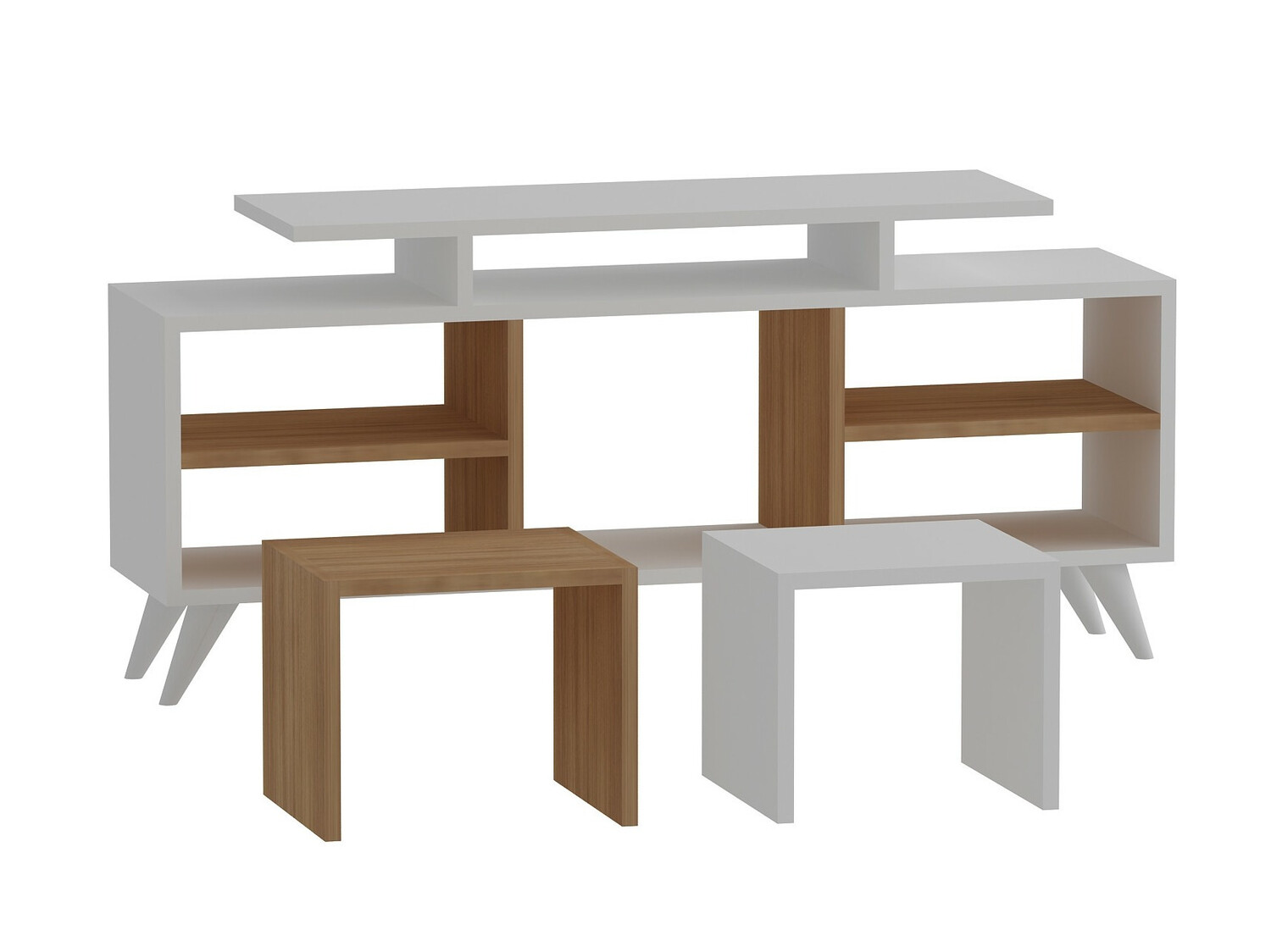 TV-alus Kailua 816 (Valge + Tiikpuu)