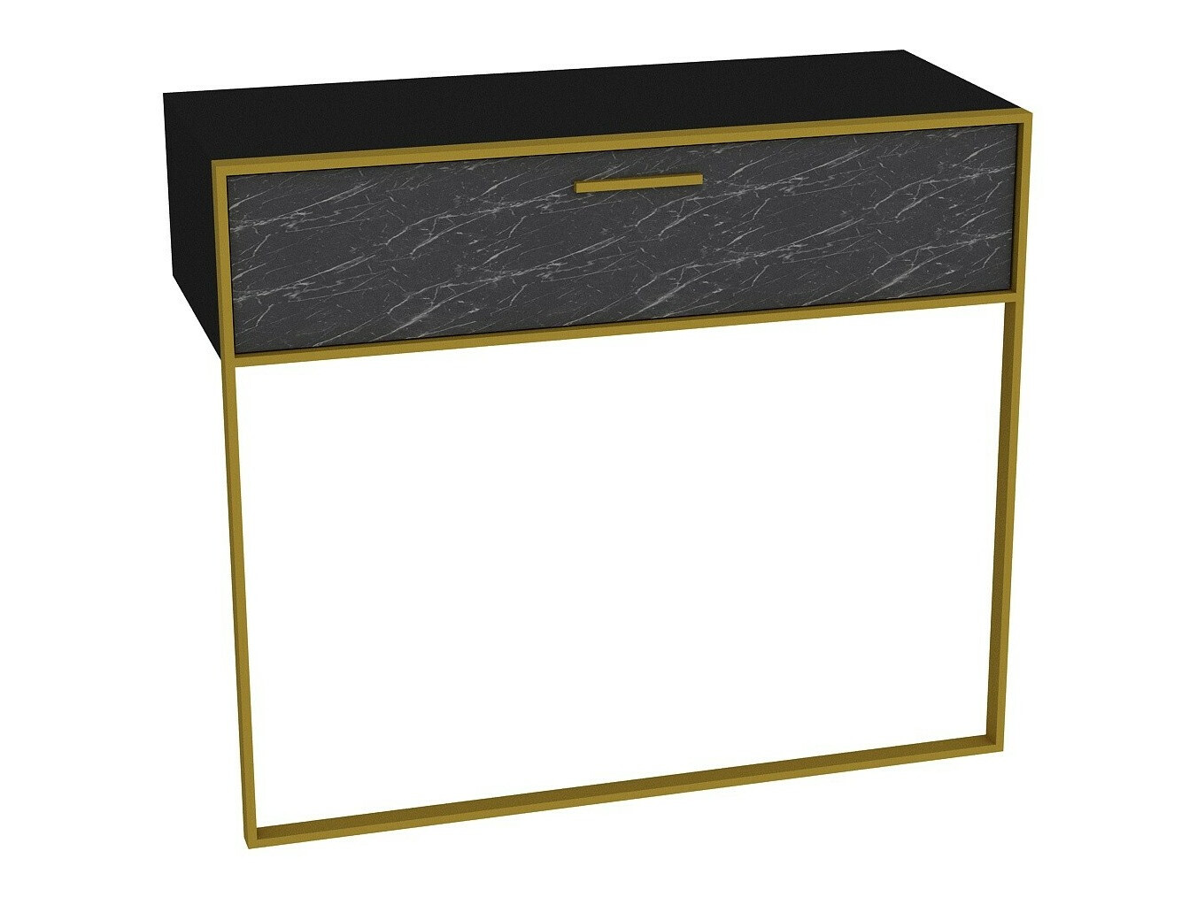 Konsoollaud Kailua 907 (Must + Must marmor)