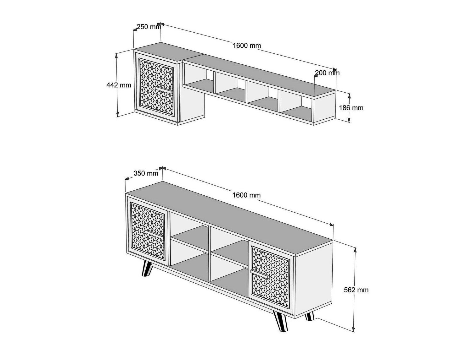 Elutoa komplekt Kailua 1590 (Pähkel + Valge)