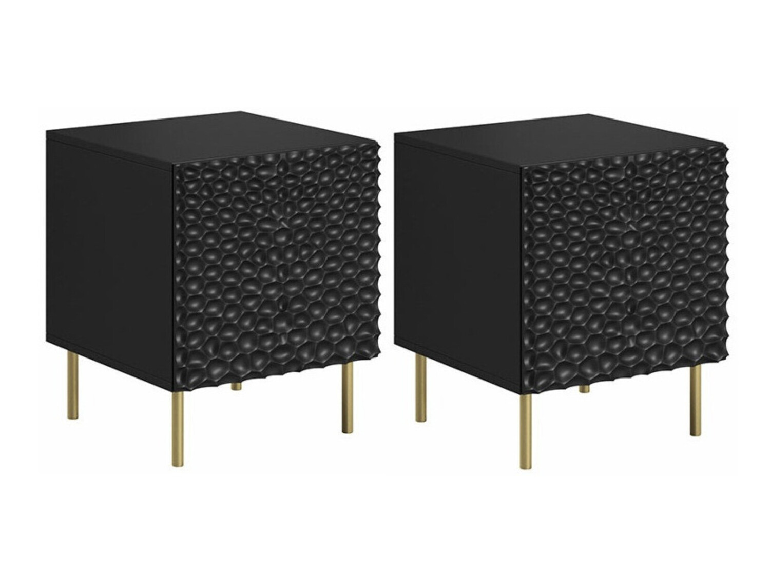 Öökappide komplekt Charlotte 172 (Must + Kuldne)