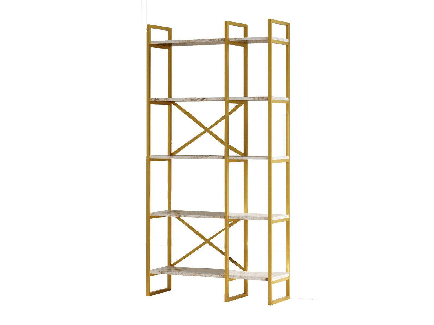 Riiul Kailua 1082 (Valge marmor + Kuldne)