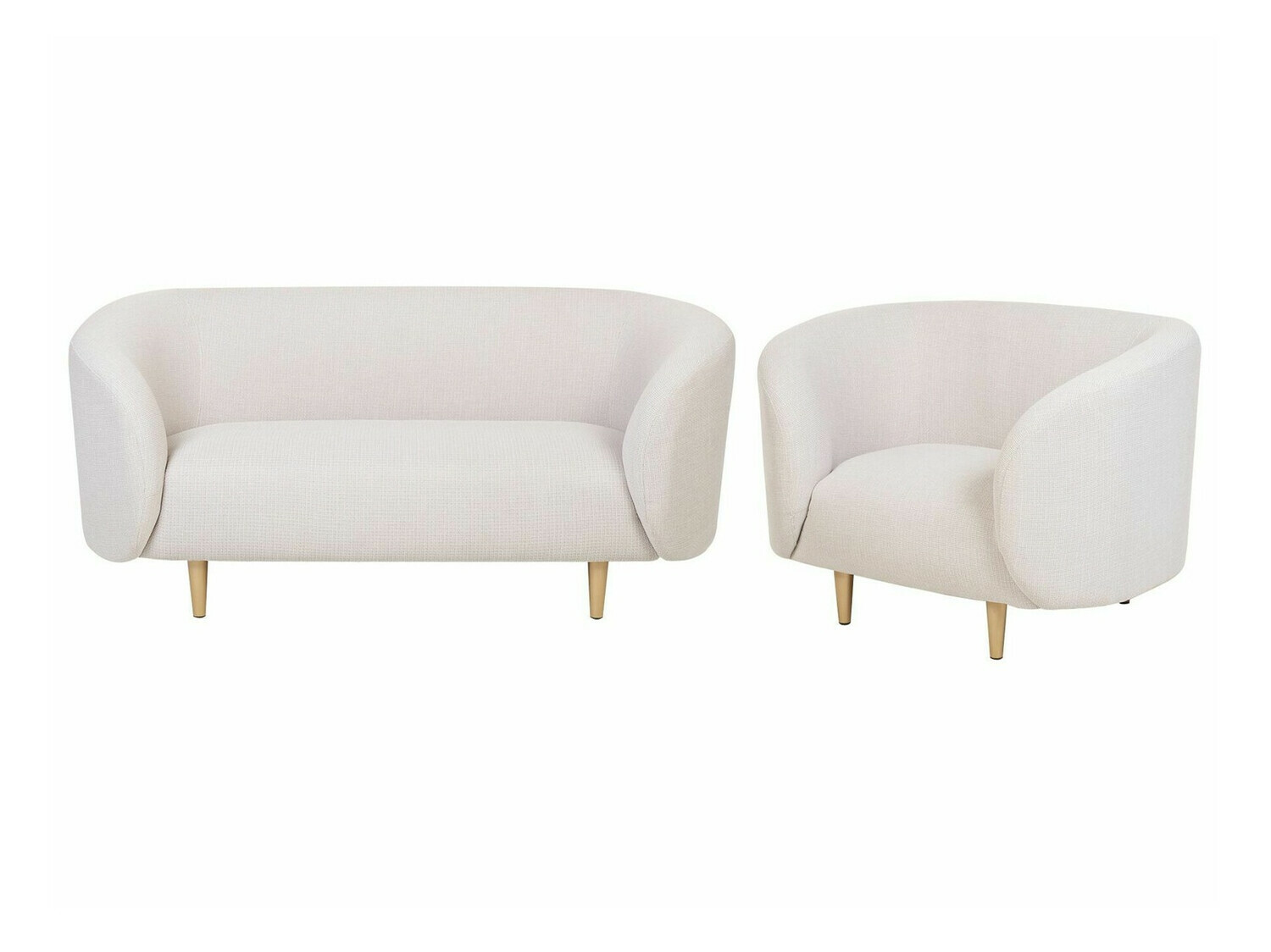 Pehme mööbli komplekt Berwyn 124 (Beež + Kuldne)