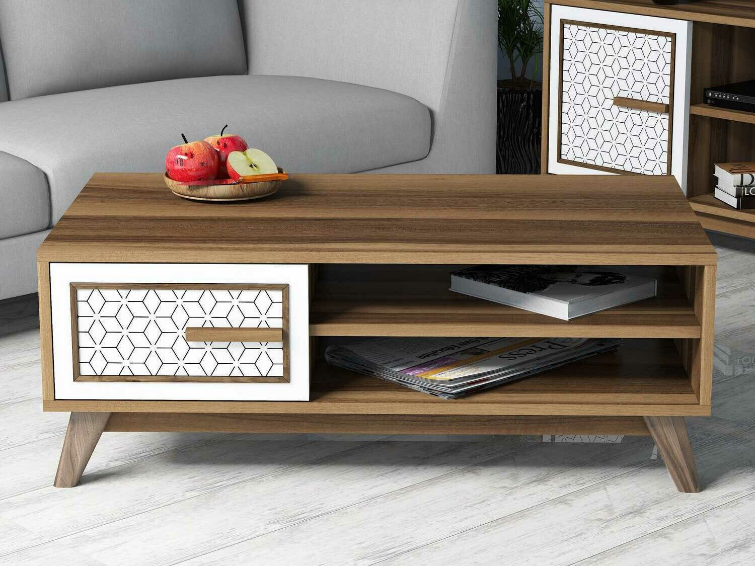 Diivanilaud Kailua 1274 (Valge + Pähkel)