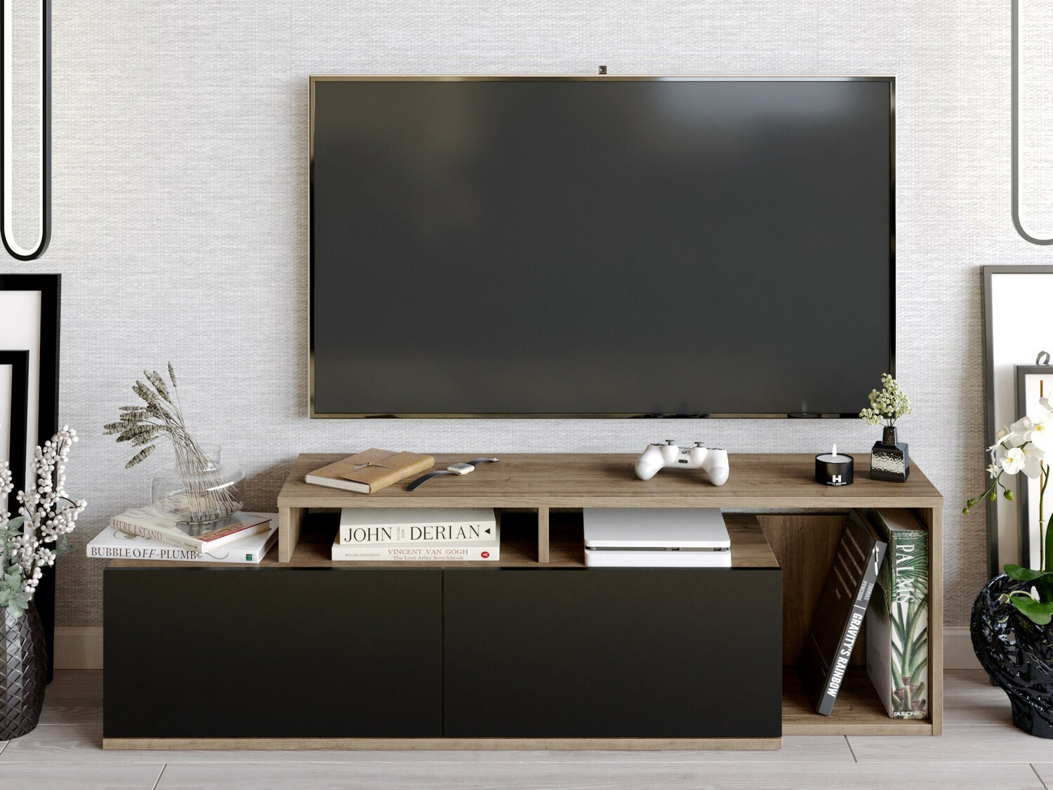 TV-alus Kailua 1319 (Pähkel + Must)