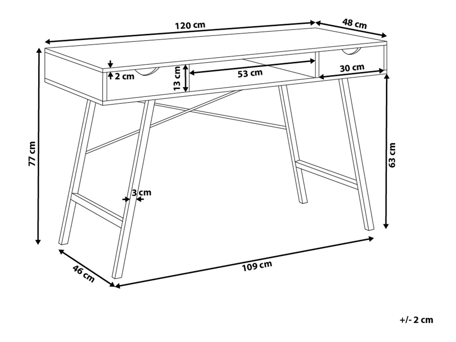 Kirjutuslaud Berwyn 151