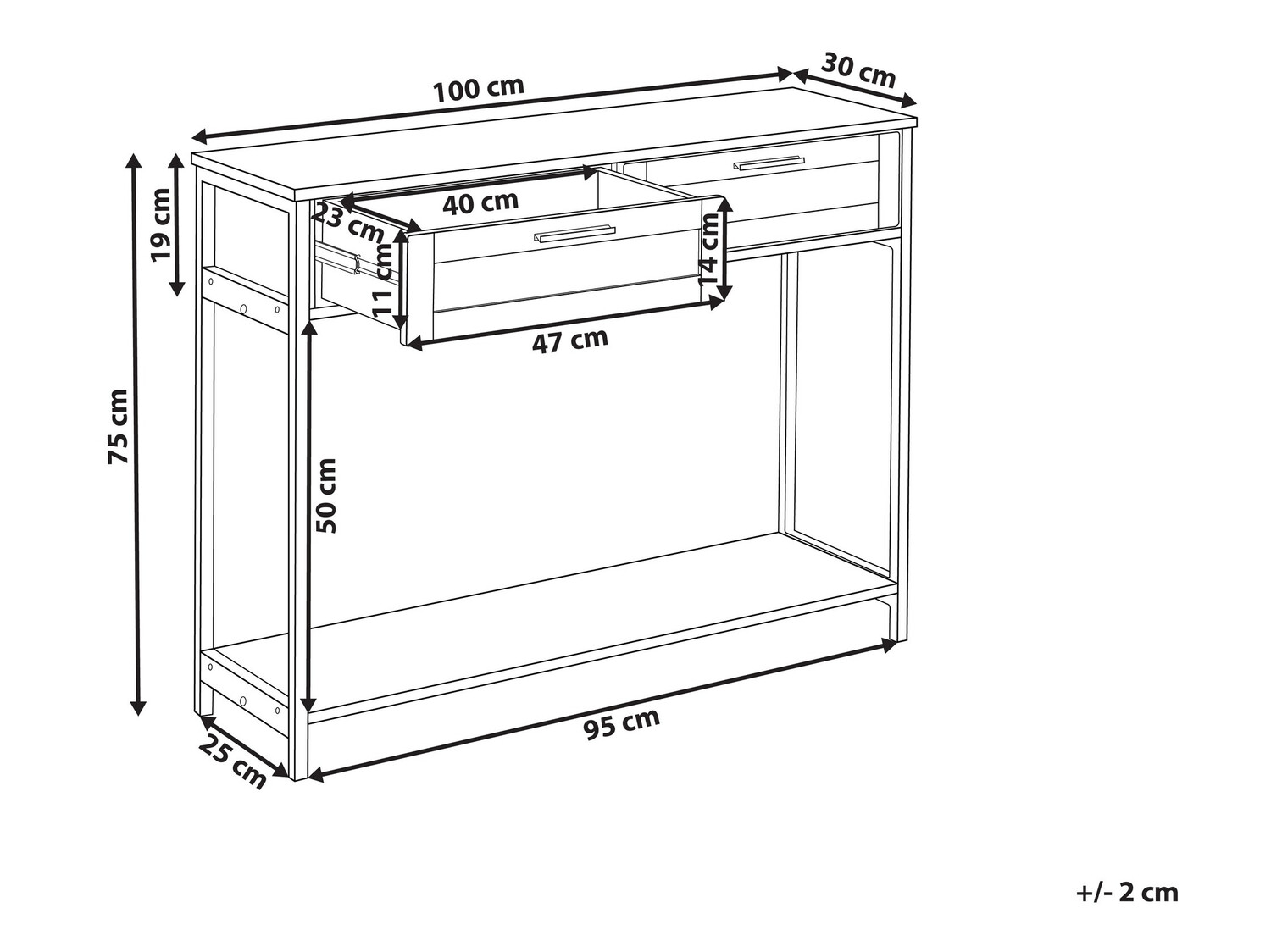 Konsoollaud Berwyn 150